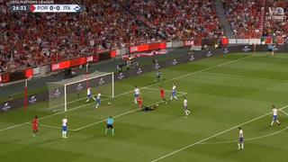 Portugal vs. Italia: Romagnoli evitó gol de Bernardo Silva en la línea del arco [VIDEO]