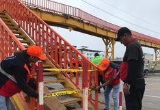 Panamericana Sur: cierran acceso al puente peatonal San Luis tras choque de camión