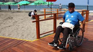 Chorrillos: instalan rampas en la playa Agua Dulce para que personas con discapacidad puedan acceder al mar