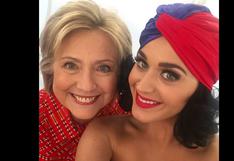 Katy Perry canta en concierto para Hillary Clinton en Iowa