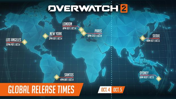 Overwatch 2 Serveröffnungszeiten weltweit.