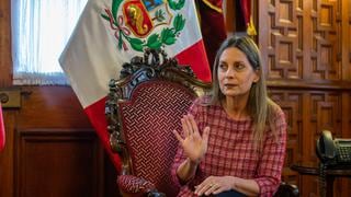 María del Carmen Alva aseguró que la confianza del Gabinete Ministerial se votará el mismo jueves 4 de noviembre