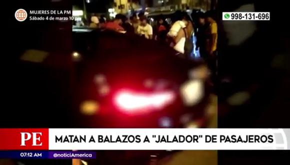Matan a balazos a 'jalador' de pasajeros en VMT. (Foto: América Noticias)