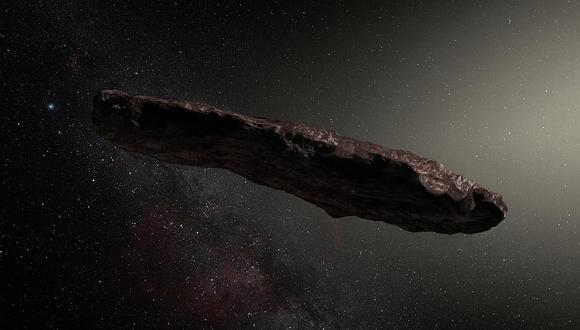 Oumuamua es el primer objeto interestelar que atraviesa el Sistema Solar.   (ESO/M. Kornmesser)