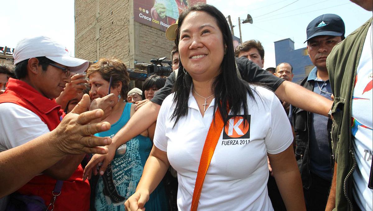 Keiko Fujimori en una actividad de su campaña presidencial del 2011, cuando el partido que lidera se llamaba Fuerza 2011. (Foto: Lino Chipana / GEC)