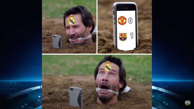 Barcelona se impuso por 1-0 al Manchester United por el duelo de ida de los cuartos de final de la Champions League. En Facebook, ya circulan divertidas imágenes sobre la victoria culé (Foto: Facebook)