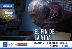 Biblioteca Nacional del Perú proyectará película "El fin de la vida"