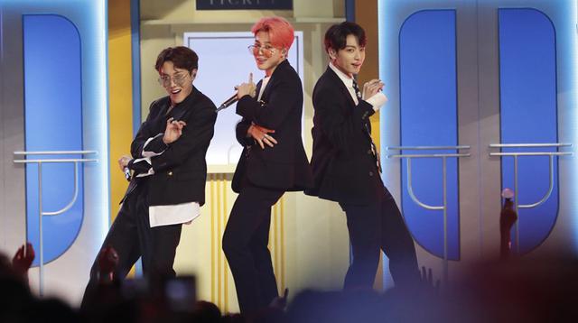 J-Hope, Jimin y JungKook de BTS en los Billboard Music Awards 2019 (Foto: Agencias)