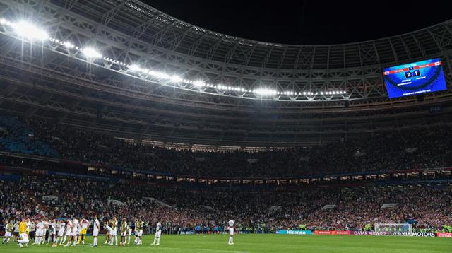 Foto 2 | Este estadio ya fue la casa de seis partidos del mundial, el último fue el Croacia vs Inglaterra por semifinales del torneo. (Foto: AFP)