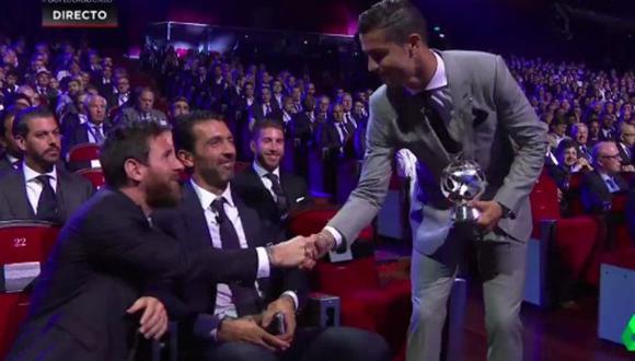Cristiano Ronaldo: así lo felicitó Lionel Messi tras ganar nuevo premio [Foto: Captura]