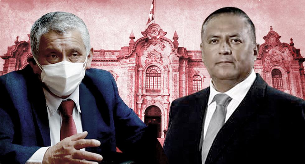Carlos Palacios y Hernán Condori, ministros militantes de Perú Libre y cercanos a Vladimir Cerrón. (Composición: El Comercio)