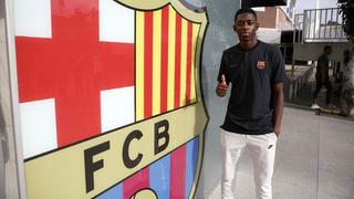 Barcelona: Ousmane Dembélé llegó al Camp Nou para vestirse de azulgrana