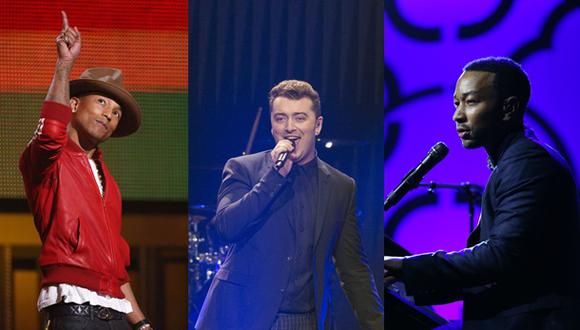 Grammy: Pharrell, Sam Smith y John Legend cantarán en la gala