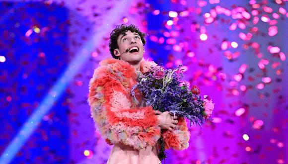 El rapero Nemo, de 24 años, se llevó el primer lugar y acabó con casi cuatro décadas de sequía en Eurovisión para Suiza. (Foto: Tobias SCHWARZ / AFP)