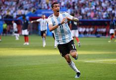 Golazo de Ángel Di María para el empate de Argentina ante Francia
