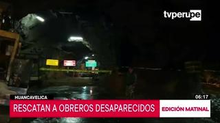 Rescatan a dos obreros desaparecidos en Huancavelica