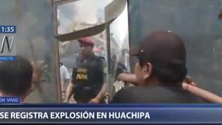 Huachipa: explosión causa incendio en taller clandestino de pirotécnicos