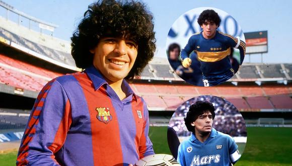 Diego Armando Maradona jugó en Boca Juniors, Barcelona y Napoli. Estos tres equipos pagaron millones de dólares por el argentino.