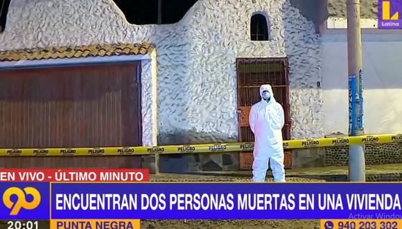 La Policía cercó la vivienda en donde fueron hallados los dos cuerpos. (Latina)