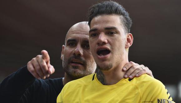 Ederson Moraes también es una opción para Pep Guardiola para patear penales. (Foto: AFP)