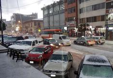 Huancayo: fuertes nevadas provocan retraso de  buses en terminales terrestres