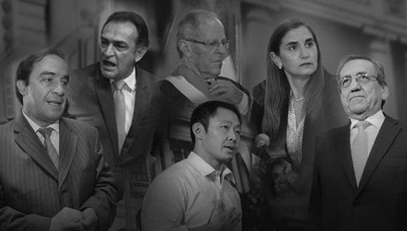 Los protagonistas de los versus políticos del año 2017. (Composición: Solange Ávila / El Comercio)