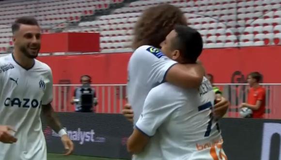 Gol Alexis Sánchez hoy en Niza vs Marsella: mira el primer gol de Alexis Sánchez para Olympique de Marsella | Foto: captura ESPN