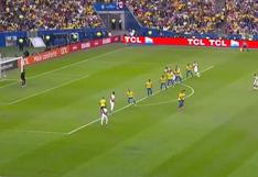 Perú vs. Brasil: Cueva y el primer remate a la portería de Becker por final de Copa América | VIDEO