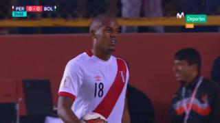 Perú vs. Bolivia: André Carrillo y el remate de derecha que fue atajado por Lampe