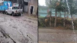 Piura: reportan lluvia torrencial, granizo y descargas eléctricas en Huancabamba | VIDEO