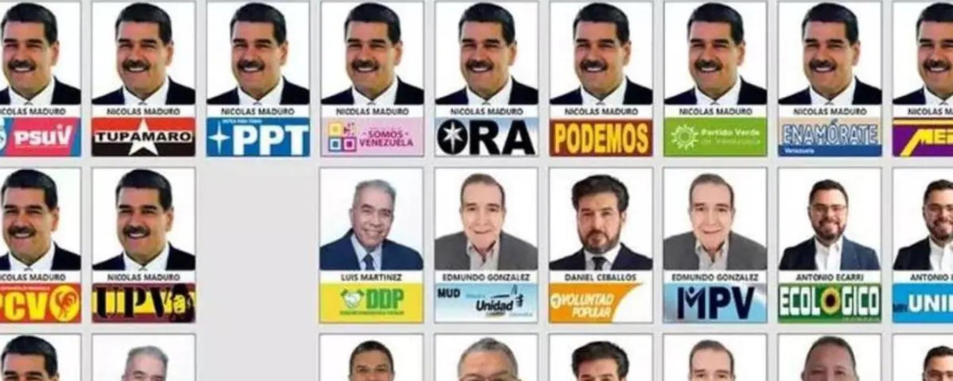 Un tarjetón electoral a la medida de Maduro: 13 veces aparece su cara en la cédula de votación
