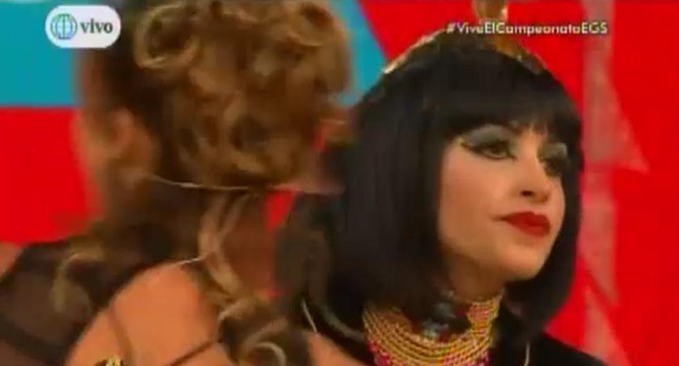 Esta fue la reacción de Milett Figueroa al enterarse que Tilsa Lozano es la nueva jurado de El Gran Show. (Foto: Captura América TV)