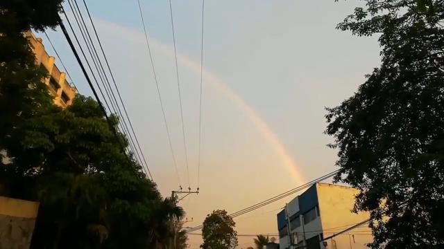 El espectacular arco iris que sorprendió a El Salvador tras el fuerte sismo