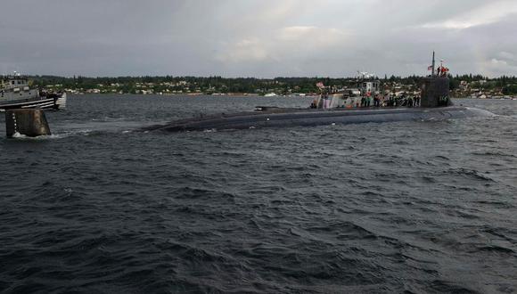 Una imagen de archivo del submarino USS Connecticut. (Foto: AFP)
