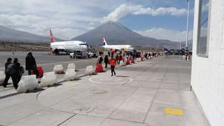 Salida de vuelos empieza a normalizarse en el aeropuerto de Arequipa