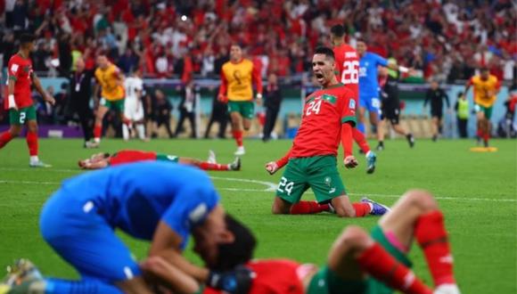 Marruecos ha clasificado por primera vez a la semifinal de un Mundial. (Foto: Agencias)