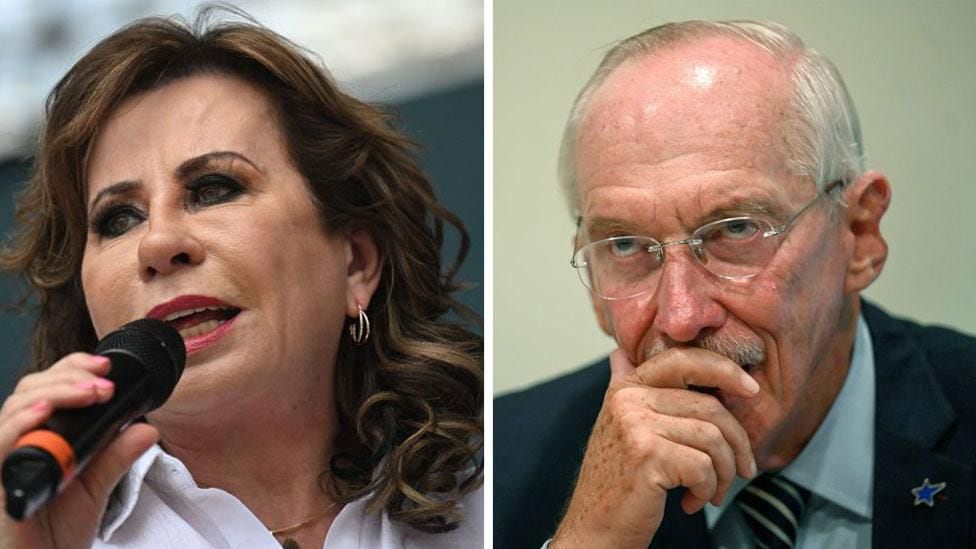 Sandra Torres and Edmond Mulet are the other two candidates most likely to win the presidency, according to polls.  (GETTY IMAGES).
