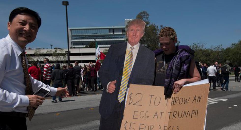 Donald Trump criticó a quienes protestaron en su contra. (Foto: EFE)