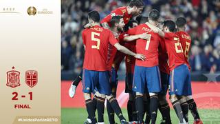 España venció con susto 2-1 a Noruega por la fase previa de la Eurocopa 2020