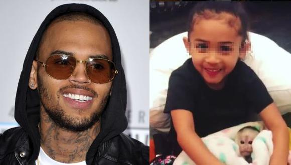 Chris Brown y su pequeña hija Royalty. (Fotos: Agencias/Instagram)