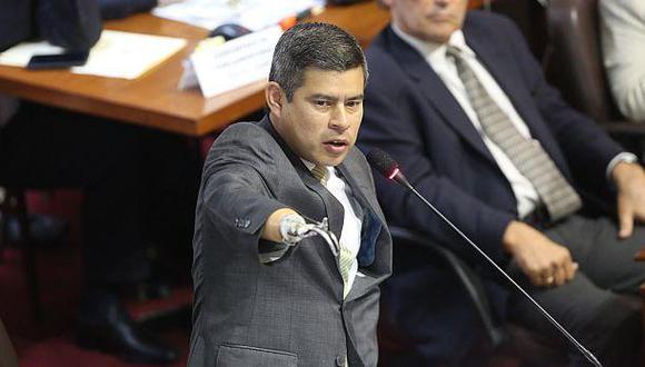 El congresista de Fuerza Popular Luis Galarreta rechaz&oacute; las expresiones de la canciller venezolana contra PPK y pidi&oacute; que el gobierno d&eacute; una respuesta &quot;firme&quot;. (Foto: Alonso Chero/El Comercio)