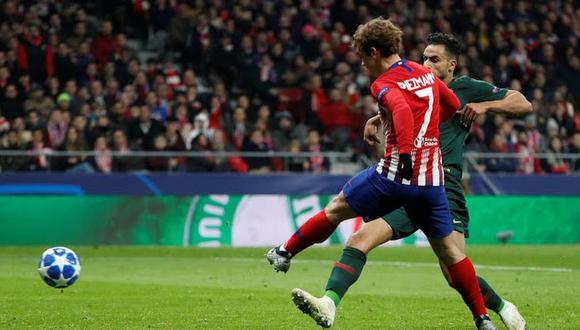 Antoine Griezmann fue el autor del segundo gol del Atlético de Madrid vs. Mónaco por Champions League. El francés tuvo una genial definición ante el portero rival (Foto: AFP)