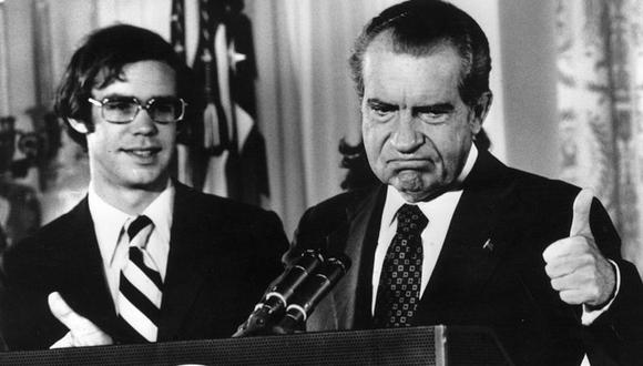 Richard Nixon renunció a la presidencia de EE.UU. debido al escándalo de Watergate. (GETTY IMAGES)