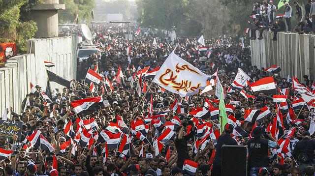 Miles de iraquíes se manifiestan contra la intervención turca - 1