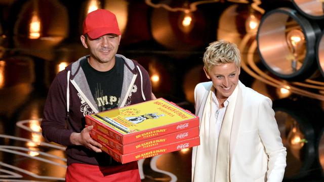 Famosos comieron pizza en plena ceremonia del Oscar - 10