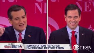 Ted Cruz se molestó con Marco Rubio y le respondió en español