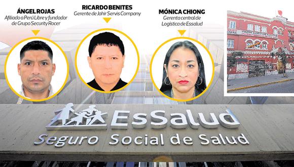 El representante del Consorcio Rocer, Ricardo Benites, ingresó a las 9:50 p.m. a la sede de Essalud para visitar a Mónica Chiong. Composición: EC