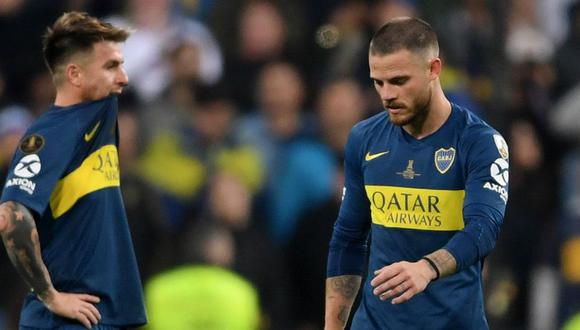 Los fanáticos de Boca Juniors tenían preparados centenares de afiches para la celebración de su séptima Copa Libertadores. Sin embargo, no podrán ser usados, pues River Plate se coronó en la edición 2018 (Foto: AFP)