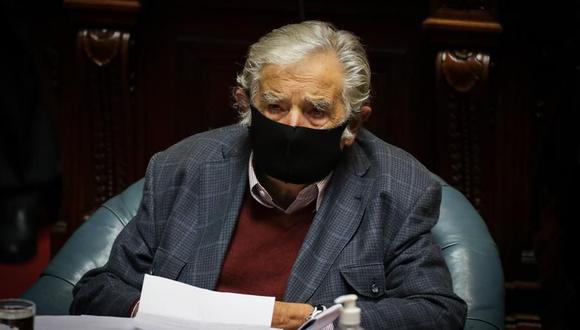 El expresidente uruguayo José Mujica participa en una sesión del Parlamento hoy, en Montevideo. (EFE/ Raúl Martínez).