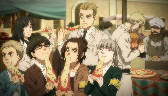 Guerreros y candidatos a guerreros en el episodio 4x04 de "Attack on Titan". Conociendo esta serie, si a los personajes les va bien eso solo puede significar que todo empeorará de manera súbita. Foto: Crunchyroll.